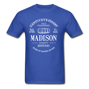 Madison County Vintage KY's Finest T-Shirt - royal blue