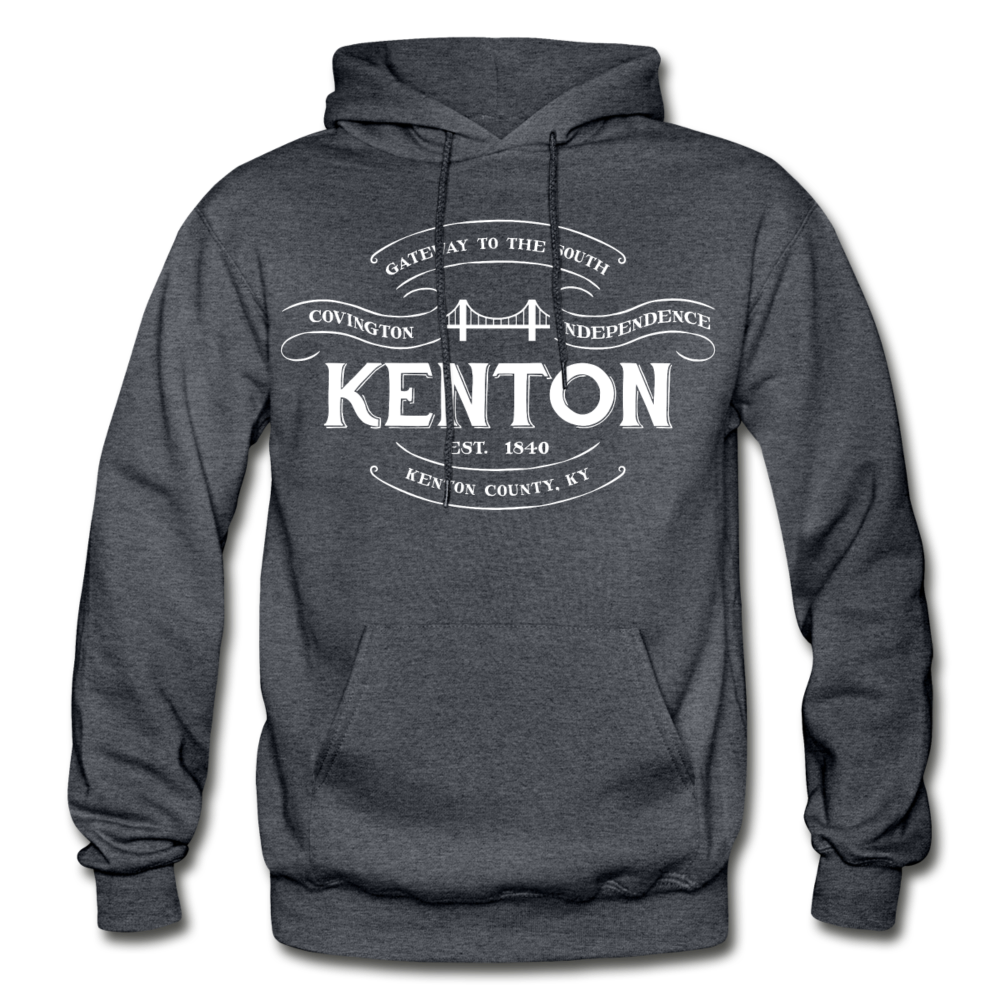 Kenton County Vintage Banner Hoodie - charcoal gray