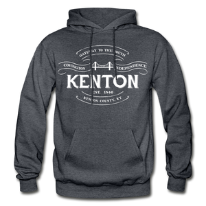 Kenton County Vintage Banner Hoodie - charcoal gray