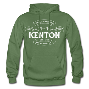 Kenton County Vintage Banner Hoodie - military green