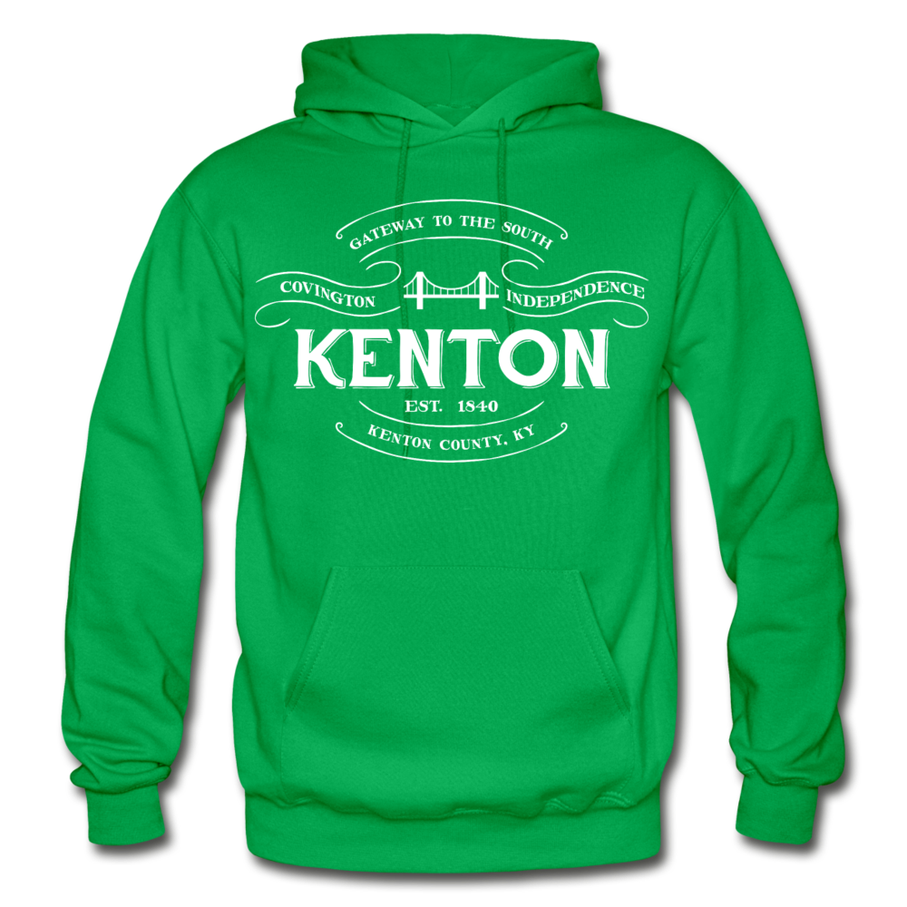 Kenton County Vintage Banner Hoodie - kelly green