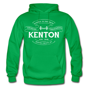 Kenton County Vintage Banner Hoodie - kelly green