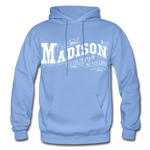 Madison County Ornate Hoodie - carolina blue