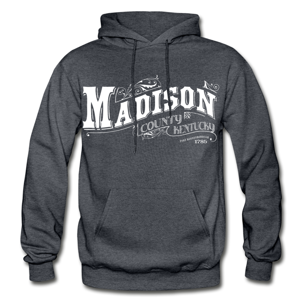 Madison County Ornate Hoodie - charcoal gray