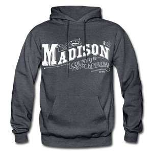 Madison County Ornate Hoodie - charcoal gray