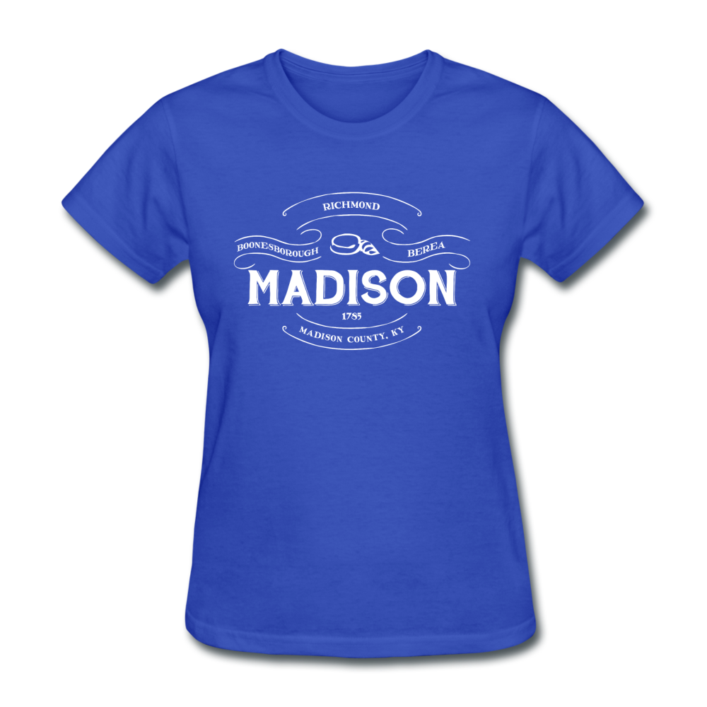 Madison County Vintage Banner Women's T-Shirt - royal blue