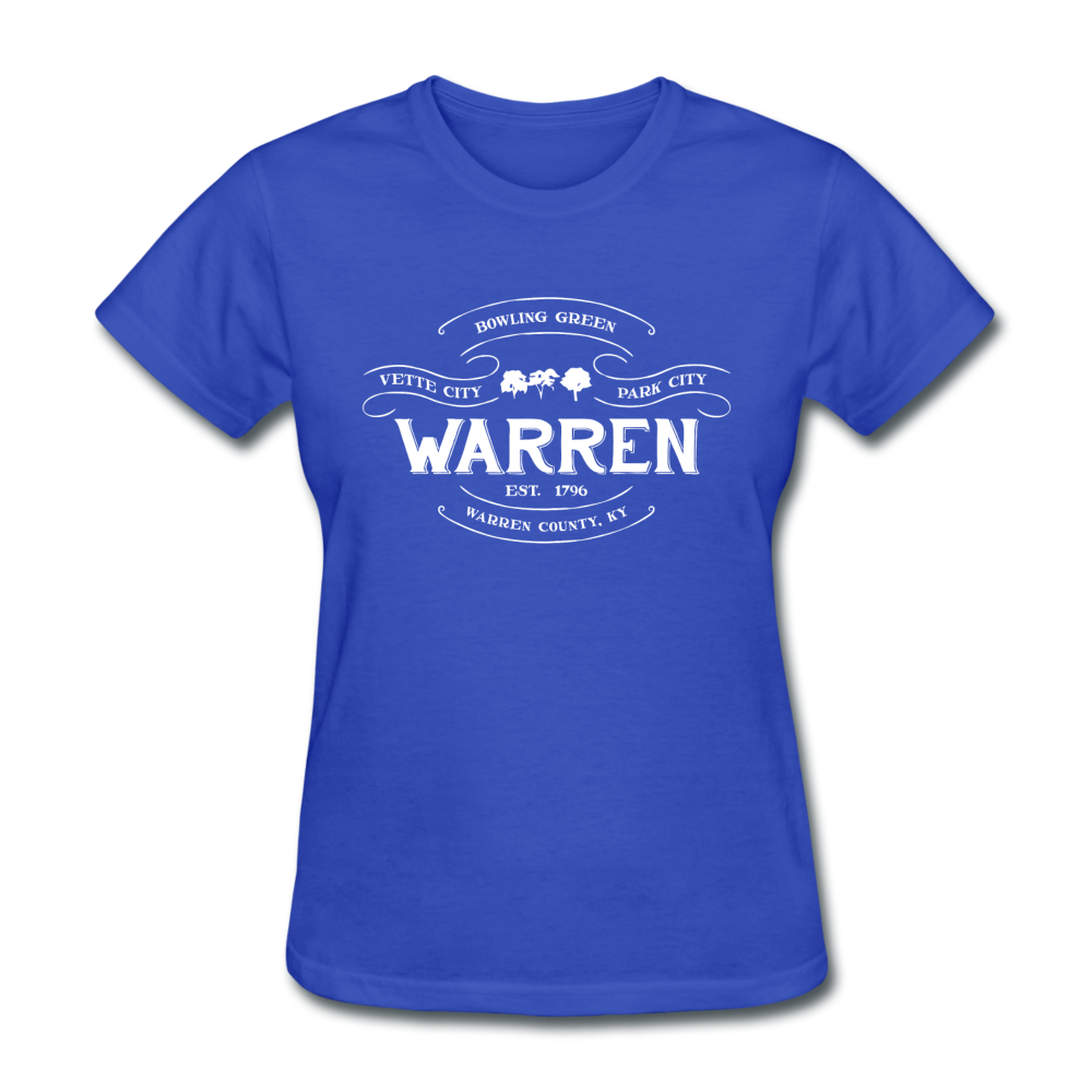 Warren County Vintage Banner Women's T-Shirt - royal blue