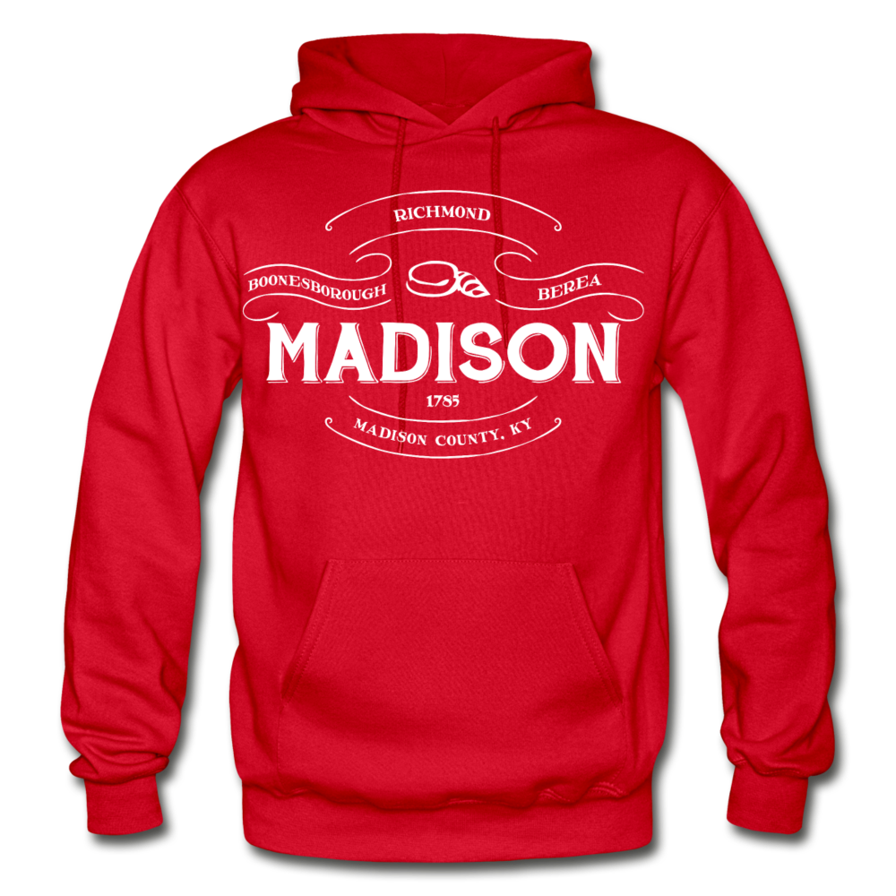 Madison County Vintage Banner Hoodie - red