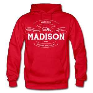 Madison County Vintage Banner Hoodie - red