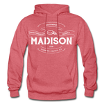 Madison County Vintage Banner Hoodie - heather red