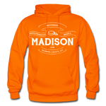 Madison County Vintage Banner Hoodie - orange