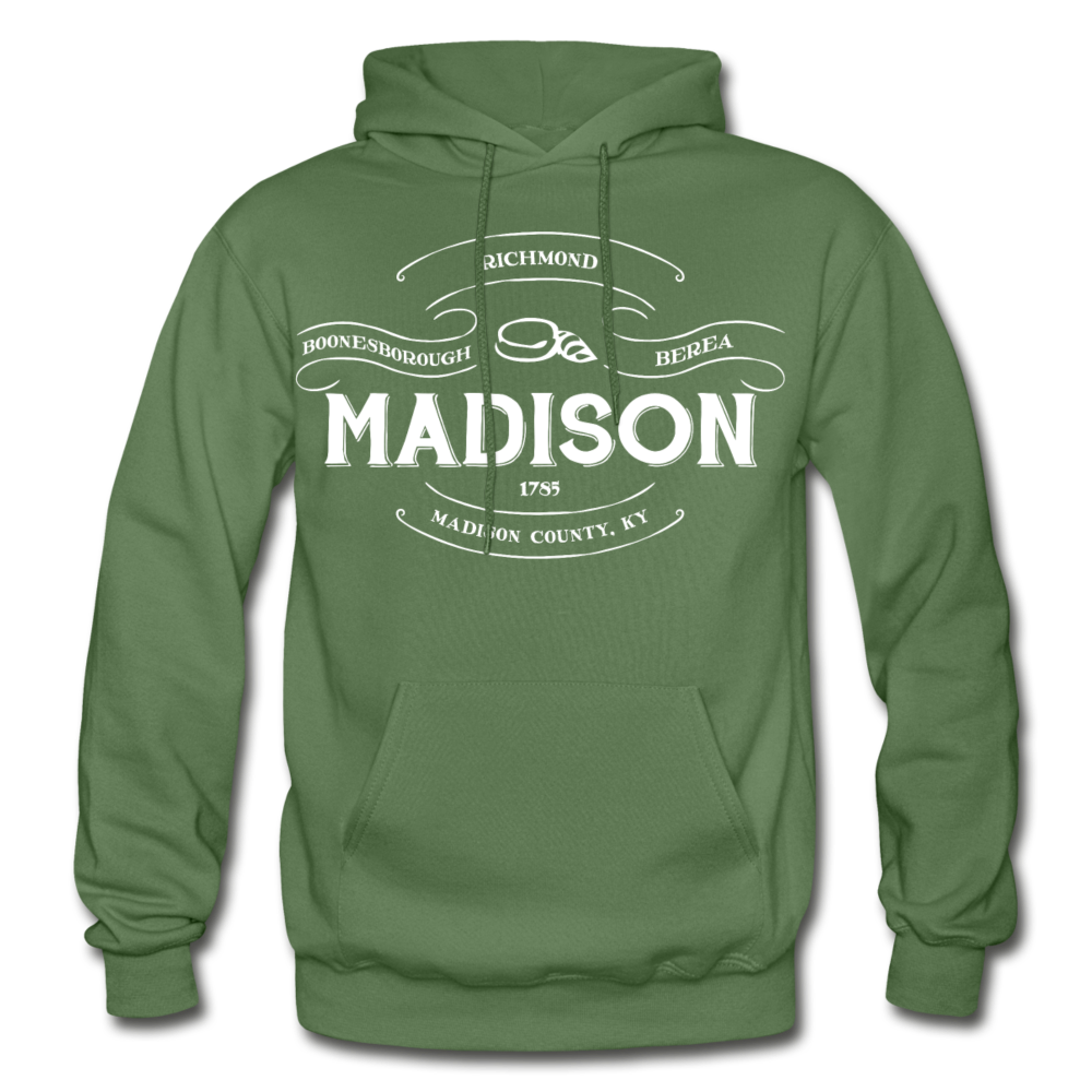 Madison County Vintage Banner Hoodie - military green