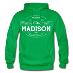 Madison County Vintage Banner Hoodie - kelly green