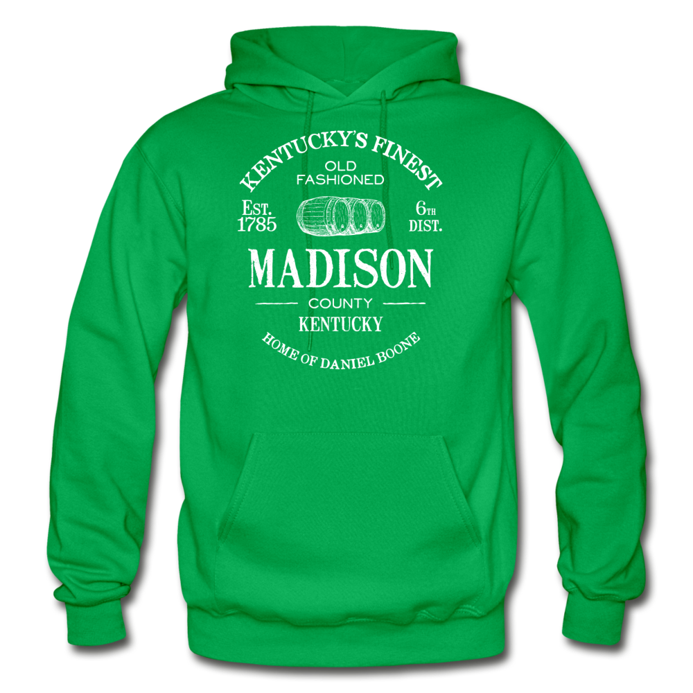 Madison County Vintage KY's Finest Hoodie - kelly green