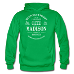 Madison County Vintage KY's Finest Hoodie - kelly green