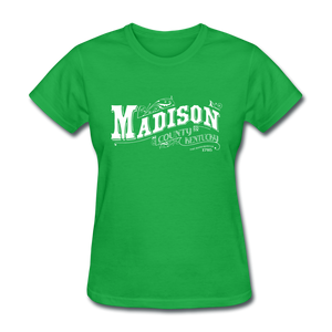 Madison County Ornate Women's T-Shirt - bright green