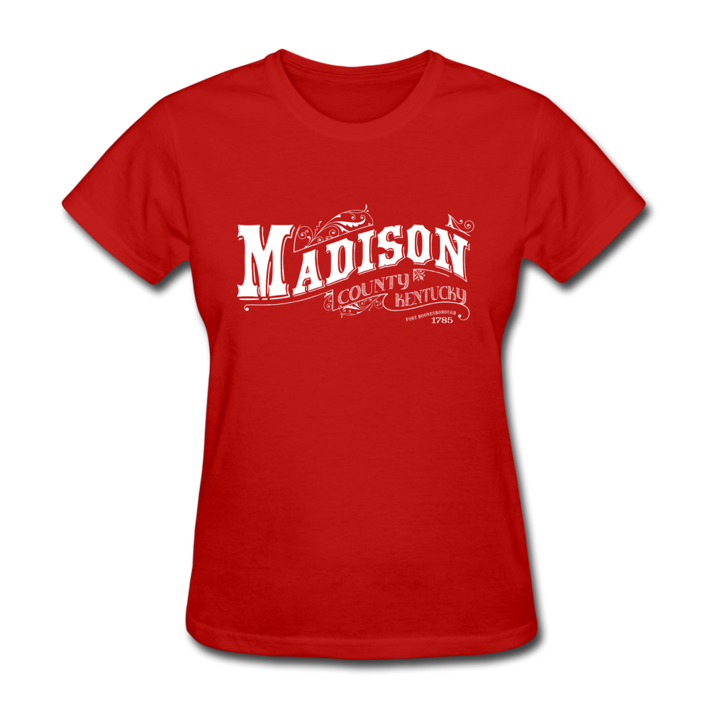 Madison County Ornate Women's T-Shirt - red