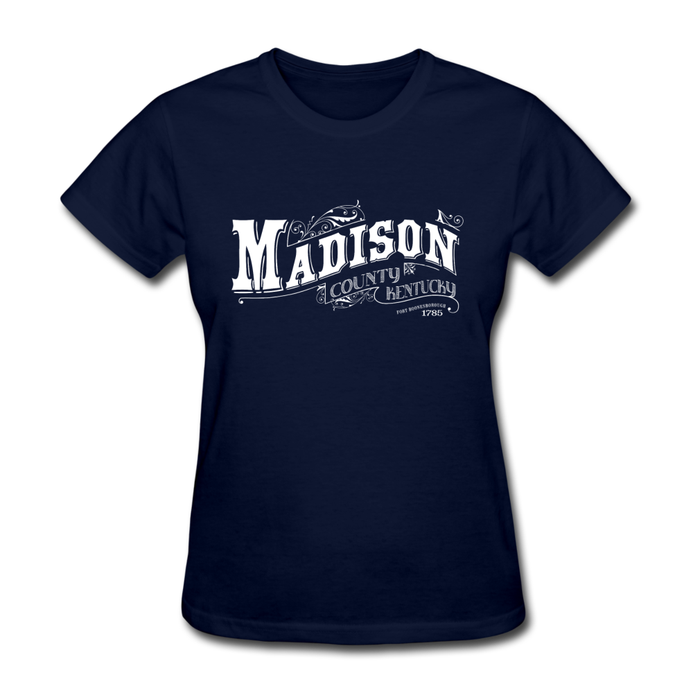 Madison County Ornate Women's T-Shirt - navy