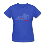 Warren County Map Women's T-Shirt - royal blue