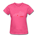 Warren County Map Women's T-Shirt - heather pink