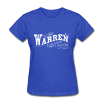 Warren County Map Women's T-Shirt - royal blue