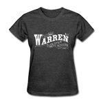 Warren County Map Women's T-Shirt - heather black