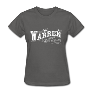 Warren County Map Women's T-Shirt - charcoal