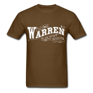 Warren County Ornate T-Shirt - brown