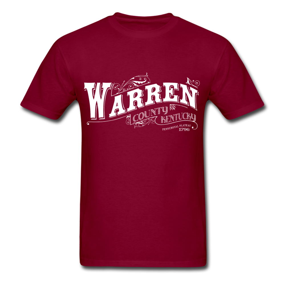 Warren County Ornate T-Shirt - burgundy