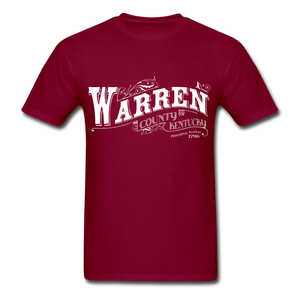 Warren County Ornate T-Shirt - burgundy