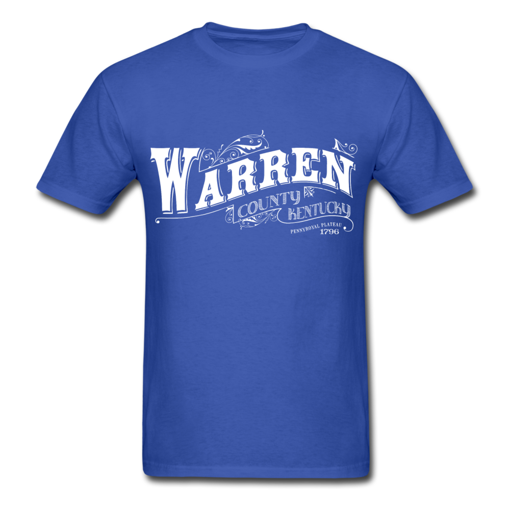 Warren County Ornate T-Shirt - royal blue