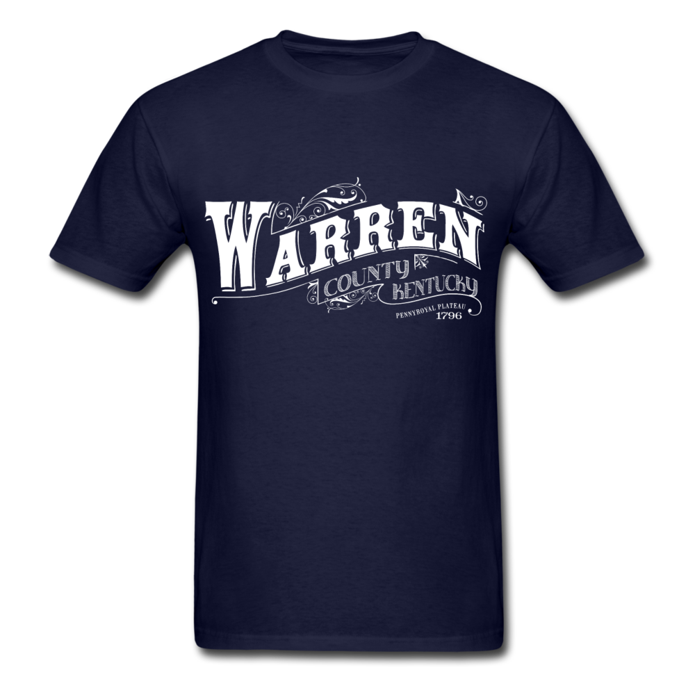 Warren County Ornate T-Shirt - navy