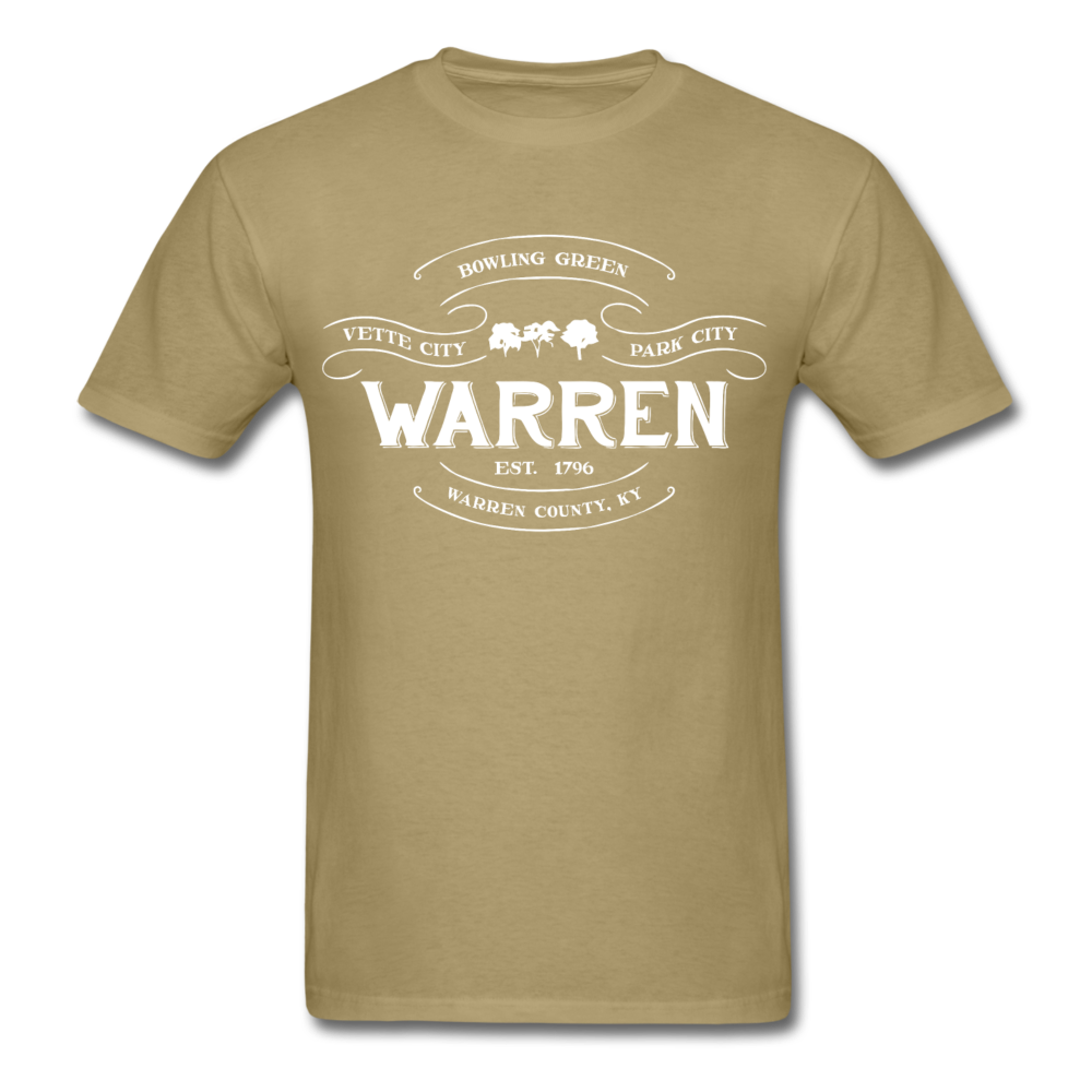 Warren County Vintage Banner T-Shirt - khaki