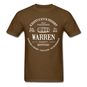 Warren County Vintage KY's Finest T-Shirt - brown