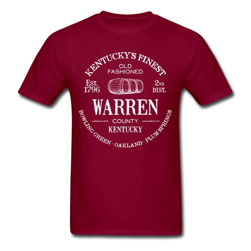 Warren County Vintage KY's Finest T-Shirt - burgundy