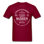 Warren County Vintage KY's Finest T-Shirt - burgundy