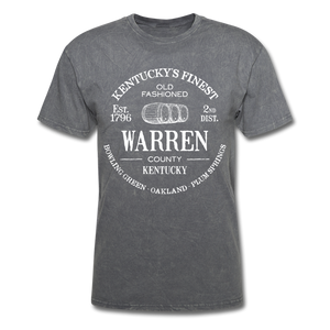 Warren County Vintage KY's Finest T-Shirt - mineral charcoal gray