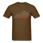 Warren County Map T-Shirt - brown