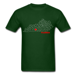 Warren County Map T-Shirt - forest green