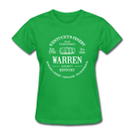 Warren County Vintage KY's Finest Women's T-Shirt - bright green