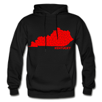 Kentucky County Map Hoodie - black