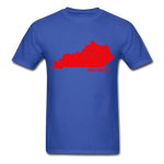 Kentucky County Map T-Shirt - royal blue