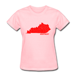 Kentucky County Map Women's T-Shirt - pink