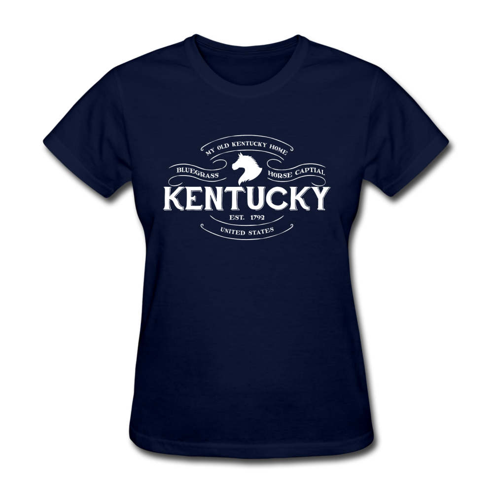 Kentucky Vintage Banner Women's T-Shirt - navy