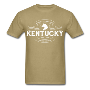 Kentucky Vintage Banner T-Shirt - khaki