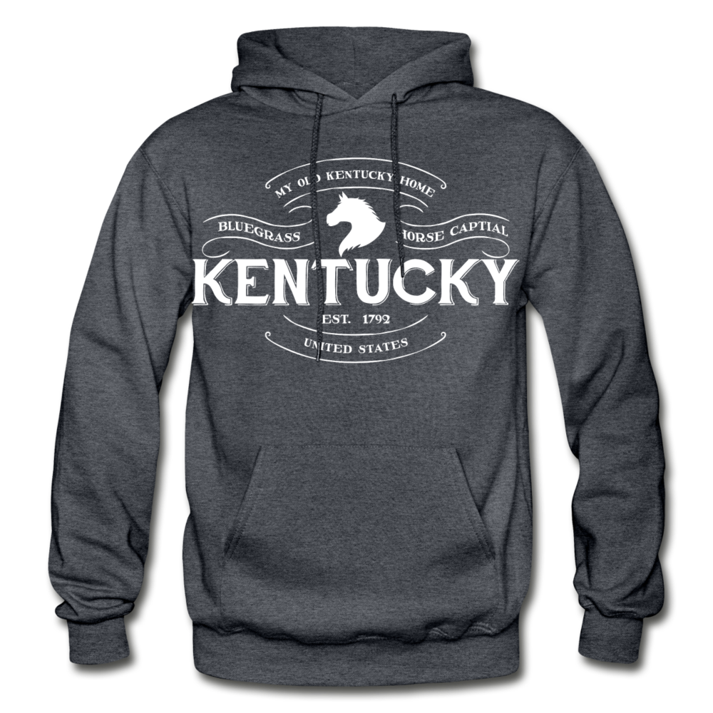 Kentucky Vintage Banner Hoodie - charcoal gray