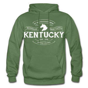 Kentucky Vintage Banner Hoodie - military green