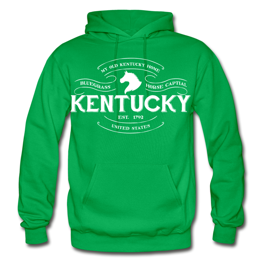 Kentucky Vintage Banner Hoodie - kelly green