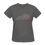 Louisville Map Women's T-Shirt - charcoal