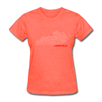 Louisville Map Women's T-Shirt - heather coral